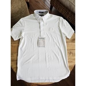 Essex Classics Talent Yarn Short Sleeve Show Riding Shirt Men's M Equestrian